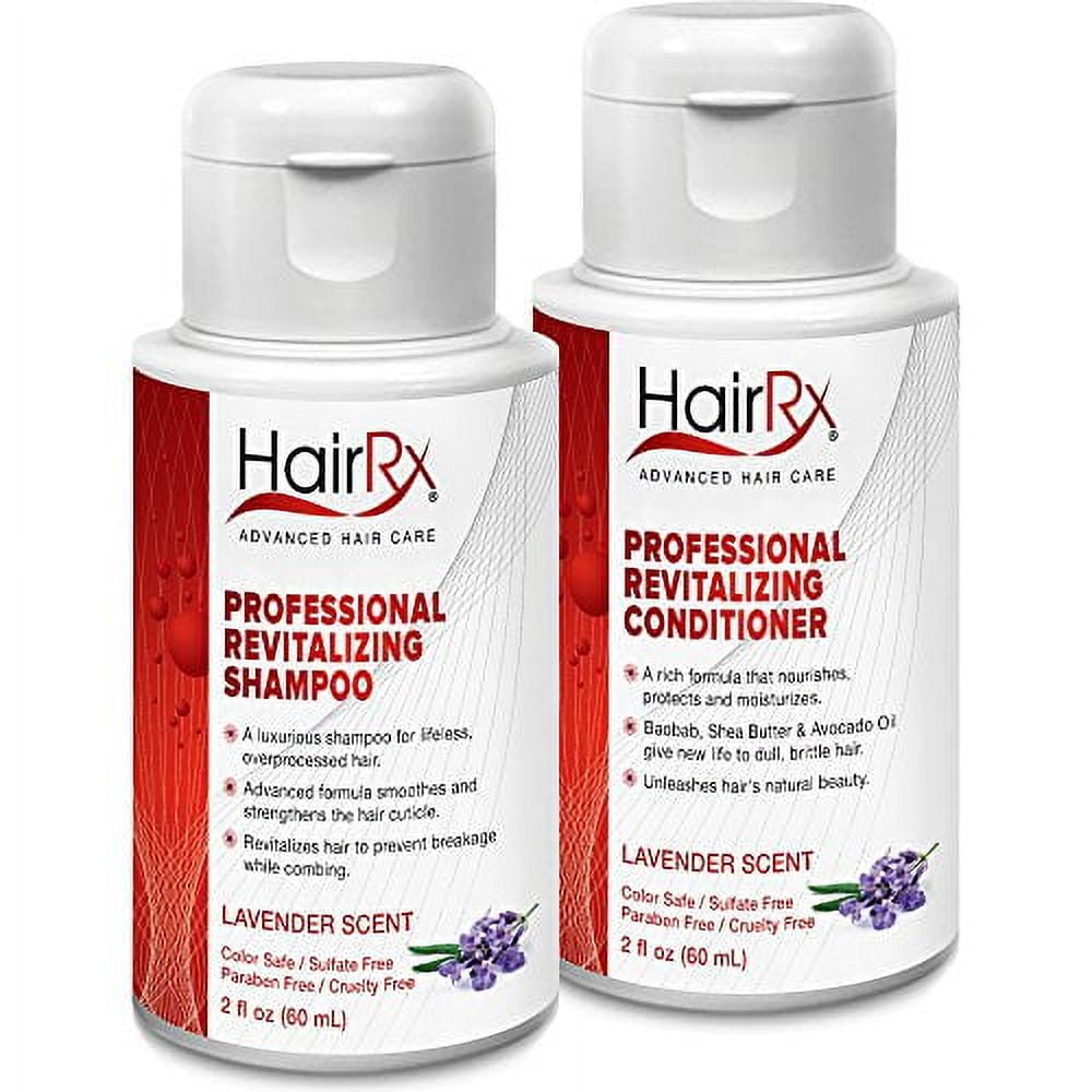 HairRx Professional Revitalizing Shampoo & Conditioner Travel Set