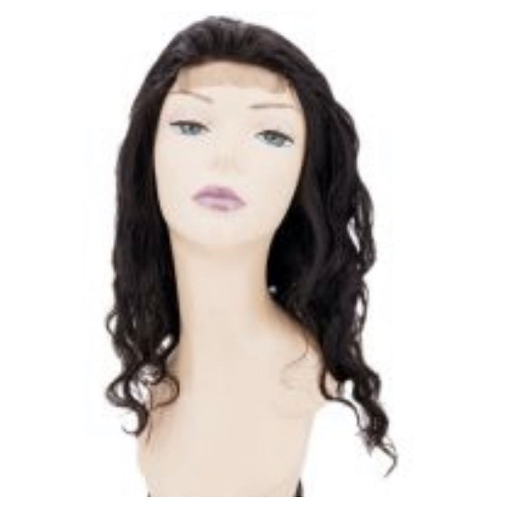 HairVillas Womens Natural Wave Closure Wig Styling Human Hair Wigs for Girls