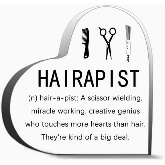 Hairapist N Hair A Pist Gifts Desk Decorative Sign Acrylic Sign For Office Desk Table Shelf
