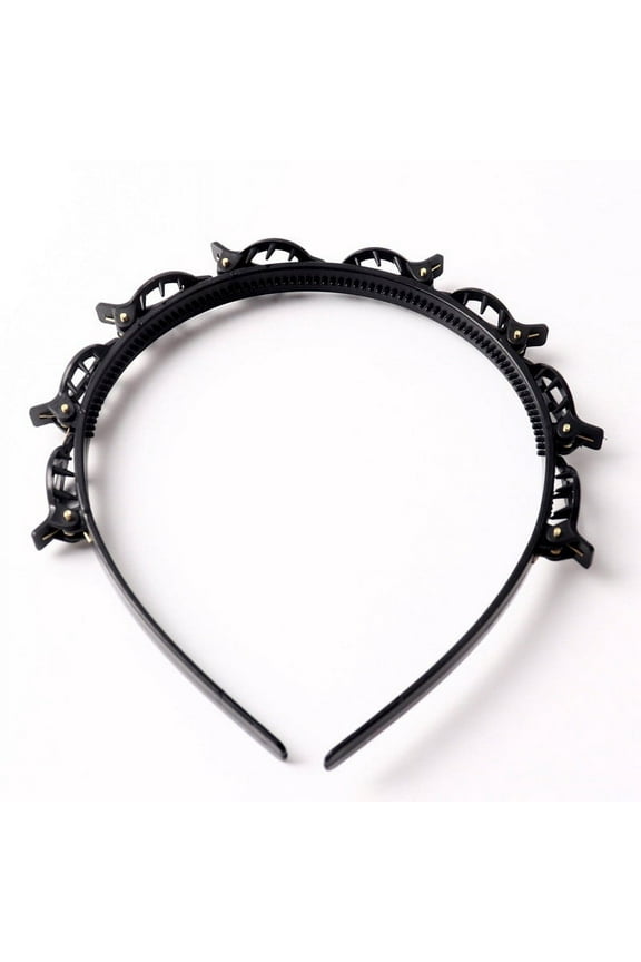 Hairband with Clips,Hair Clips for Women,Headband with Clips,Hair Pin Headband,Headband with Clips Attached,Hair Band with Clips,Hairstyle Hairpin Headband,Professional Weave Bangs Clip