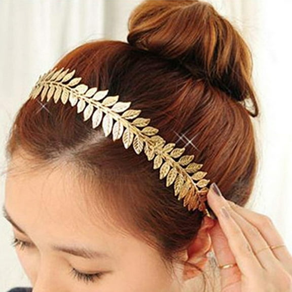 Hairband Fashion Delicate Pretty Flower Leaves Crown Tiara Headdress for Daily Life