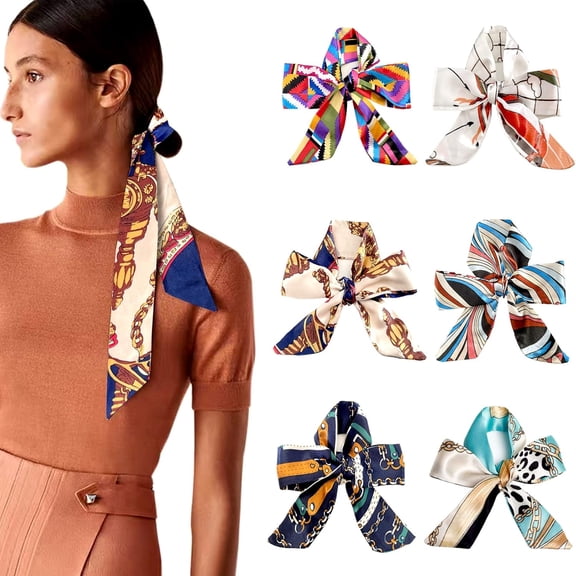 Hairband Handbag Ribbon Scarf, Hair Band for Purse Decor, Scarf Skinny for Women Bracelet