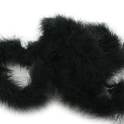 Hairbow Center Black All Occasion Skinny Marabou Feather Boa, 72"