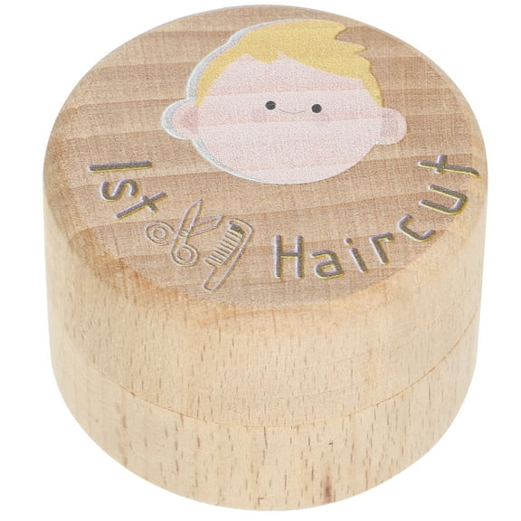 Haircut Box Wood Container First Haircut Box First Haircut Keepsake Box For Childhood Memory