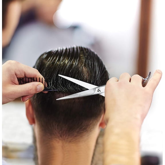 Haircut Scissors - Professional Hair Stylist Kit with Comb Set