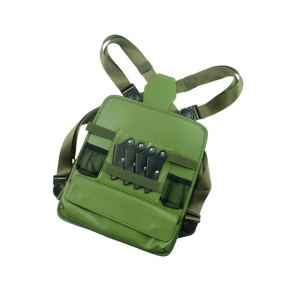 Haircut Tools Scissor Storage Chest Bag Multipurpose PU Leather Practical Hair Clipper Combs Organizer, Green
