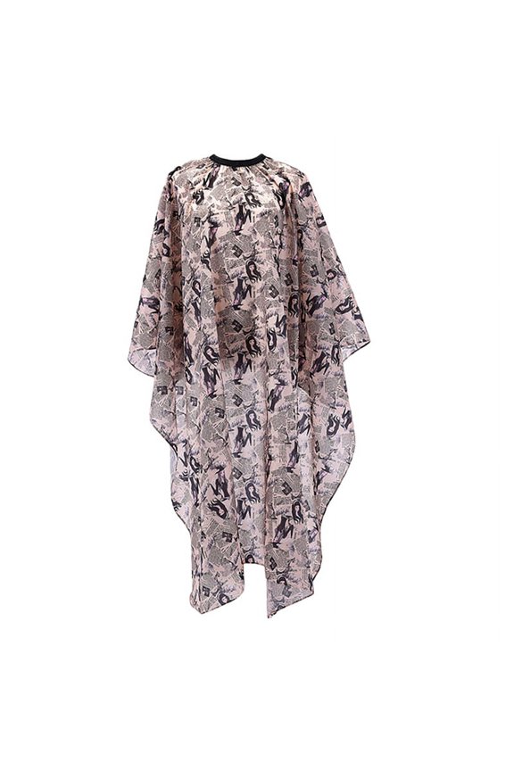 Haircuting Polyester Cape with Closure Snap Barber Styling Cape Water-resistant & Antistatic Salon Hair Cape for Women Men Kids