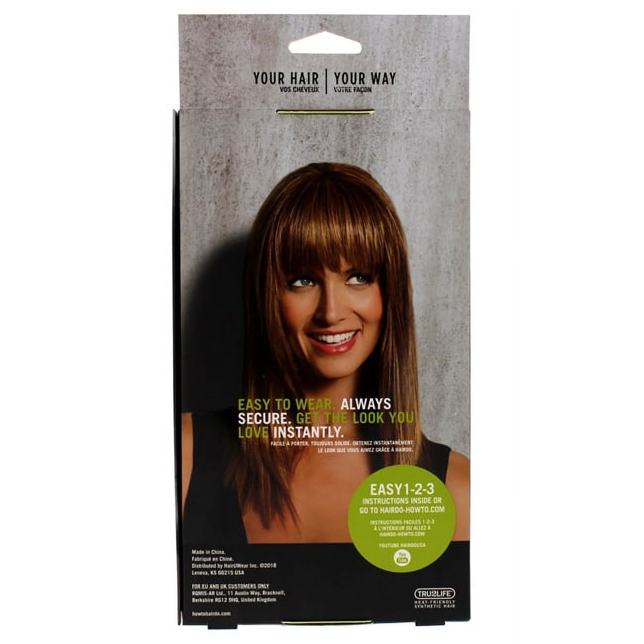 Hairdo Modern Fringe Clip In Bang - R830 Ginger Brown Hair Extension 1 Pc - image 1 of 1