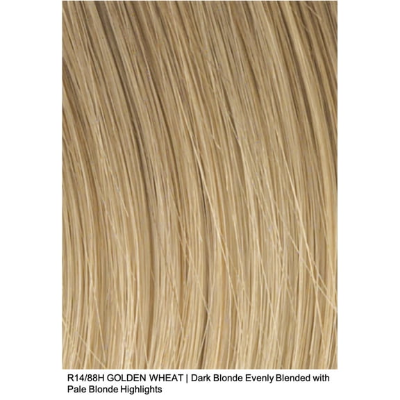 Hairdo Top of Head R14/88H Golden Wheat Long Clip Hairpiece 12 Inch Long