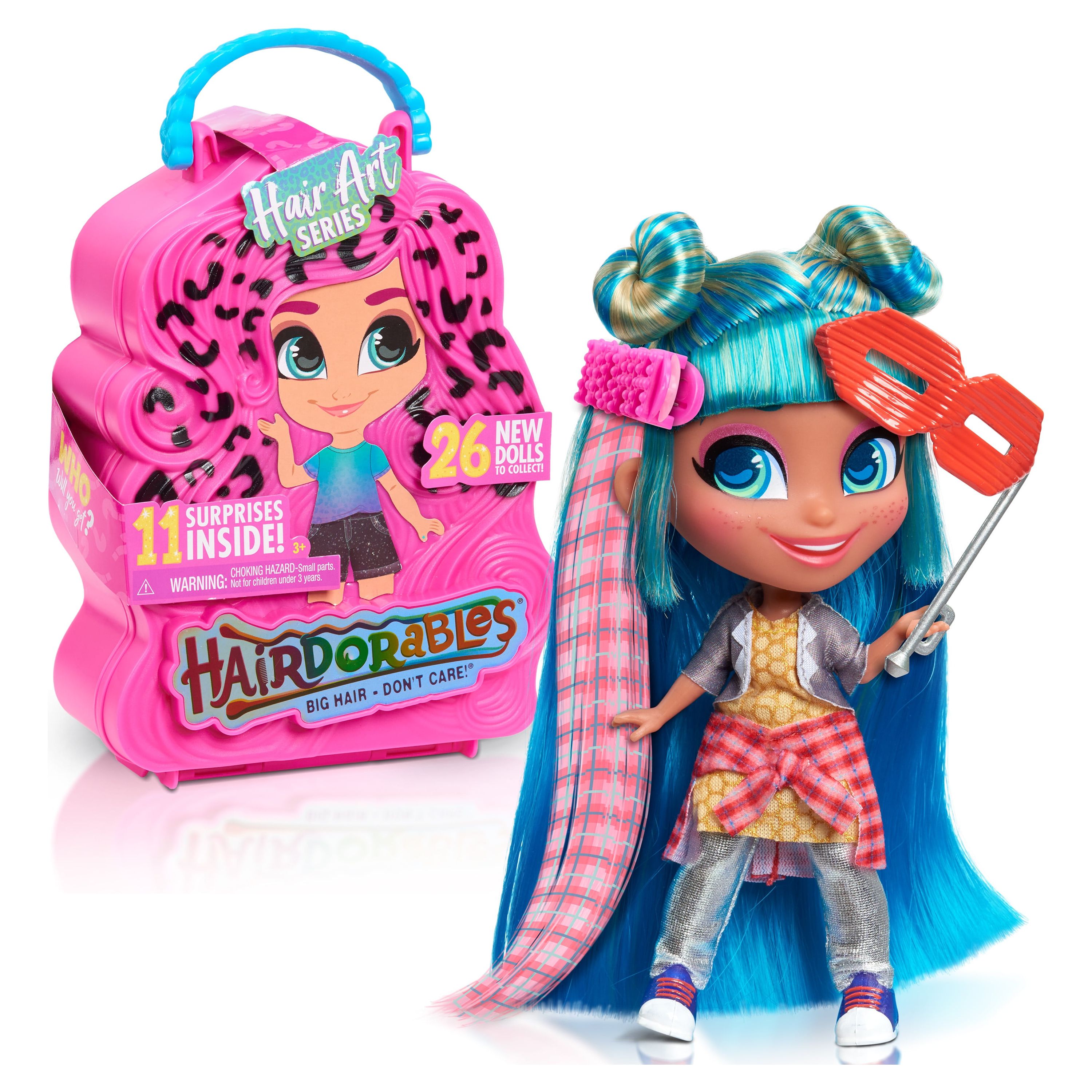 Hairdorables Collectible Doll Hair Art Series 5, styles and case colors may vary, each sold separately,  Kids Toys for Ages 3 Up, Gifts and Presents - image 1 of 8