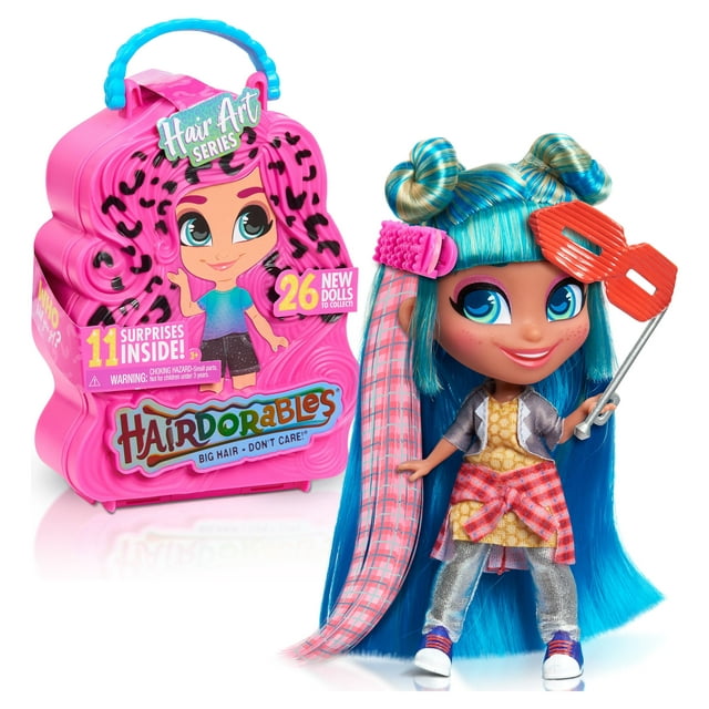 Hairdorables Collectible Doll Hair Art Series 5, styles and case colors may vary, each sold separately,  Kids Toys for Ages 3 Up, Gifts and Presents