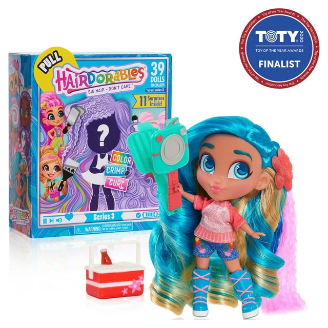 Hairdorables Collectible Dolls, Series 3, Styles May Vary,  Kids Toys for Ages 3 Up, Gifts and Presents