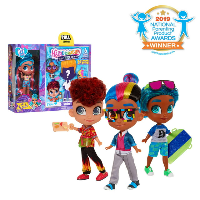 Hairdorables HairDUDEables Collectible Dolls, Series 1, Styles May Vary, Preschool Ages 3 up by Just Play