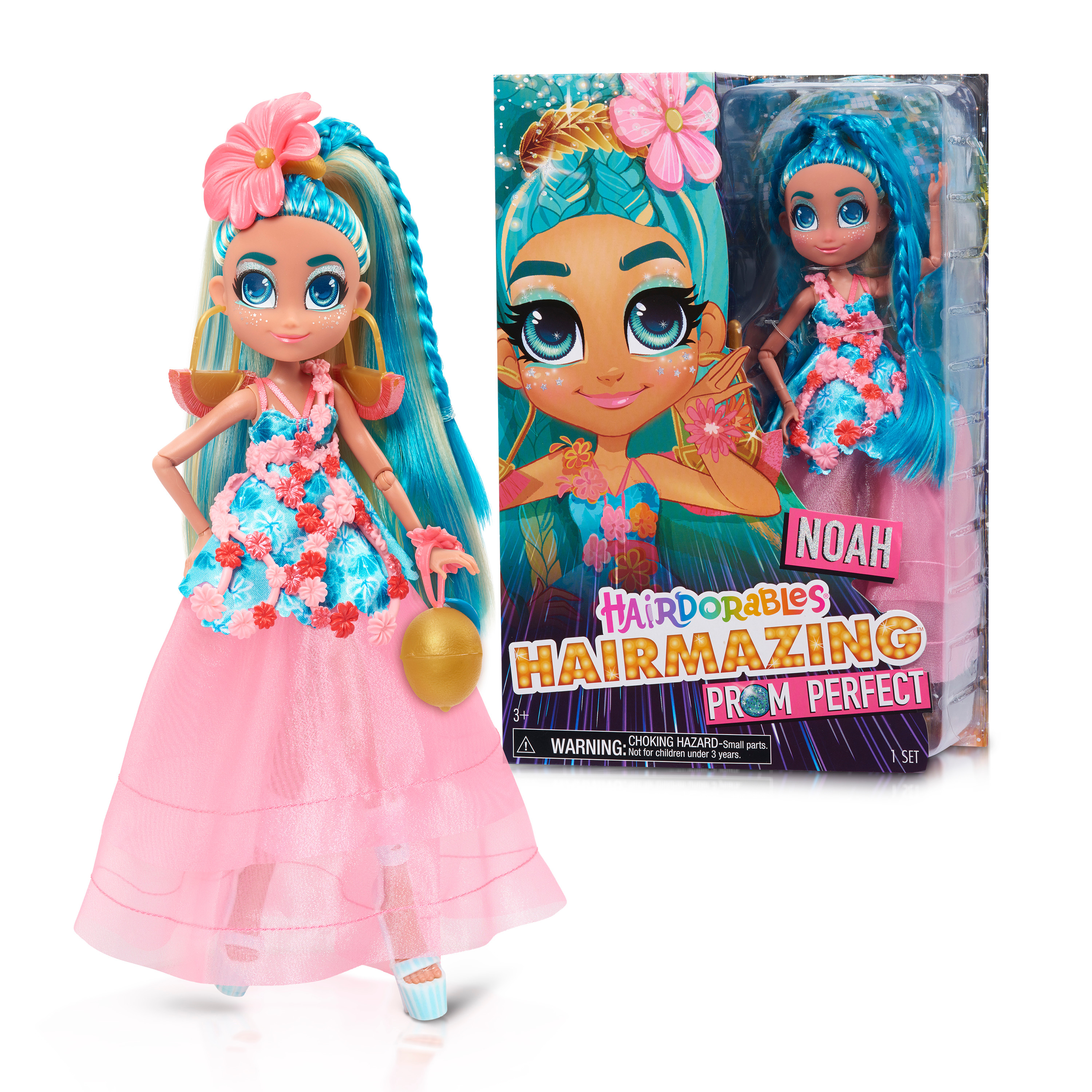 Hairdorables Hairmazing Prom Perfect Fashion Dolls, Noah, Blue and Blonde Hair,  Kids Toys for Ages 3 Up, Gifts and Presents - image 1 of 3