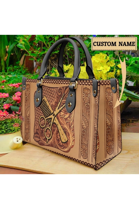 Hairdresser Barber Women Shoulder Bags Top-handle Fashion Crossbody Bags for Female Professional Pride Leather Totes