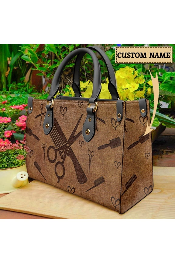 Hairdresser Barber Women Shoulder Bags Top-handle Fashion Crossbody Bags for Female Professional Pride Leather Totes