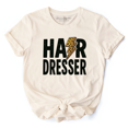 thumbnail image 1 of Hairdresser Leopard Lightning T-Shirt, Retro Stylist Tee, 1 of 8