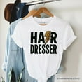 thumbnail image 1 of Hairdresser Leopard Lightning T-Shirt, Retro Stylist Tee, 1 of 6
