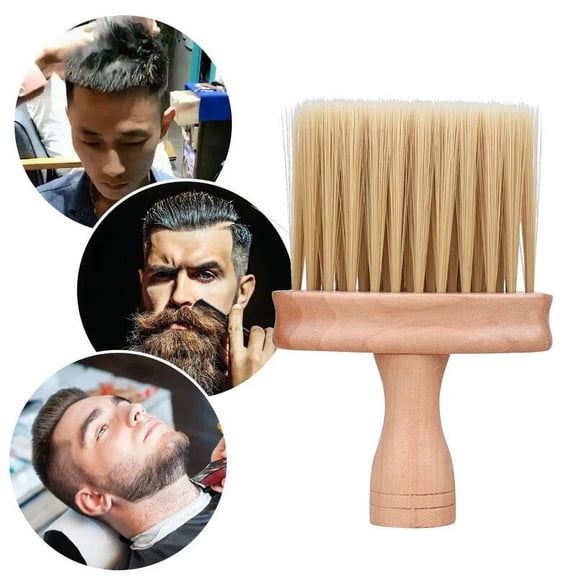 Hairdressing Hair Clean Brush Soft Wood Handle Professional Salon Haircut Beard Duster Neck Sweep Brush Barber Tools Accessories