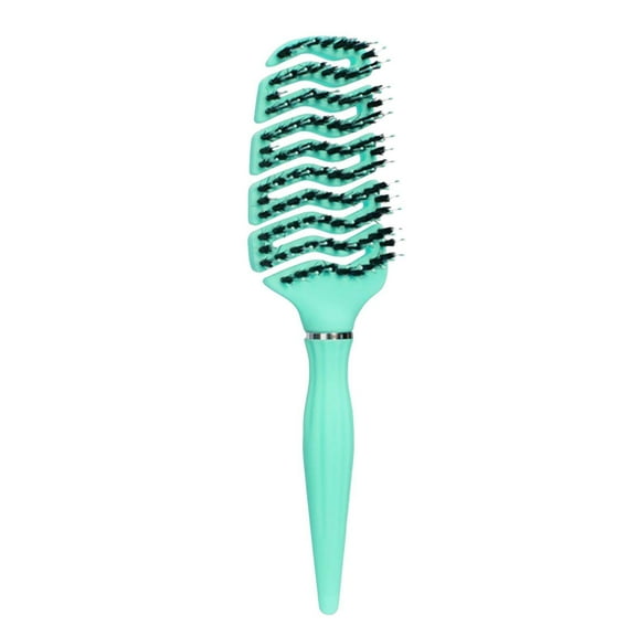 Hairdressing Styling Comb Large Curved Design Hollow Vent Brush for Detangling and Volumizing Hair