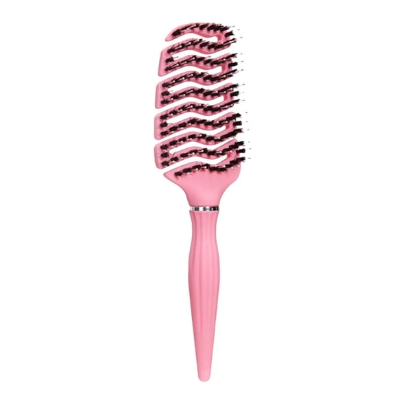 Hairdressing Styling Comb Large Curved Design Hollow Vent Brush for Detangling and