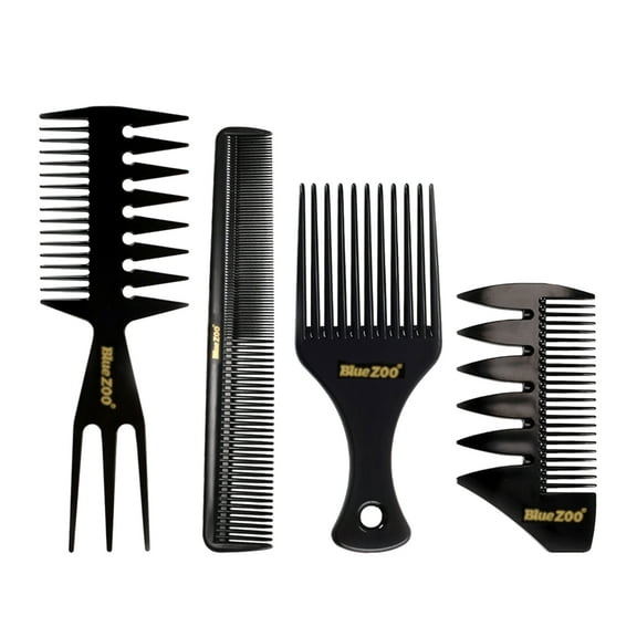 Hairdressing comb,Set Wide Tooth Pick Barber Comb Tools Pick Pick Barber 4pcs Tooth Comb Tools Brush Comb Set Hair Brush Comb Tools Comb -static Hair Wide Tooth Comb Man Dsfen