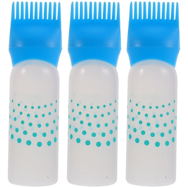 Hairdressing hair applicator 3pcs Colorful Hair Dye Bottles