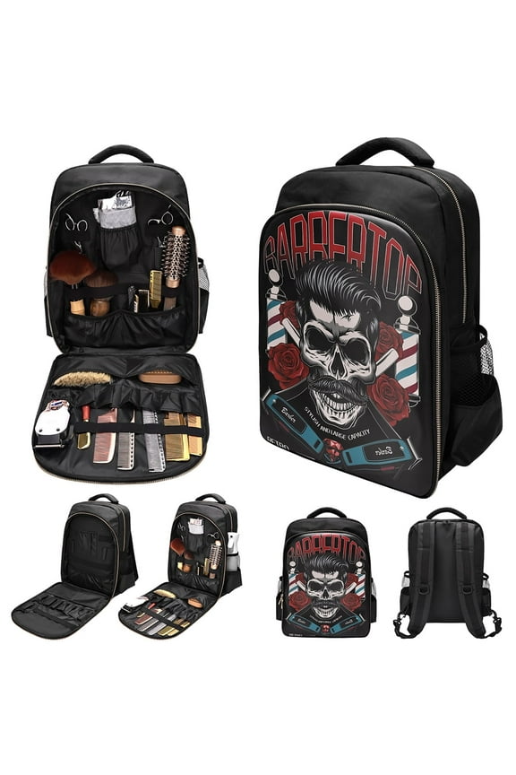 Hairdressing supplies bag storage bag, used for hair clippers and supplies, portable hairstylist hair clipper backpack, travel barber shop tool bag