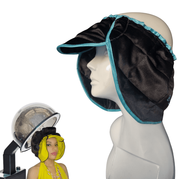 Hairdryer Beauty Heat Shield Complete Protection from Hot Hair Dryers and Hair Steamers (Blac Tulips)