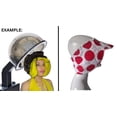thumbnail image 1 of Hairdryer Beauty Heat Shield Complete Protection from Hot Hair Dryers and Hair Steamers (Red Polka), 1 of 6