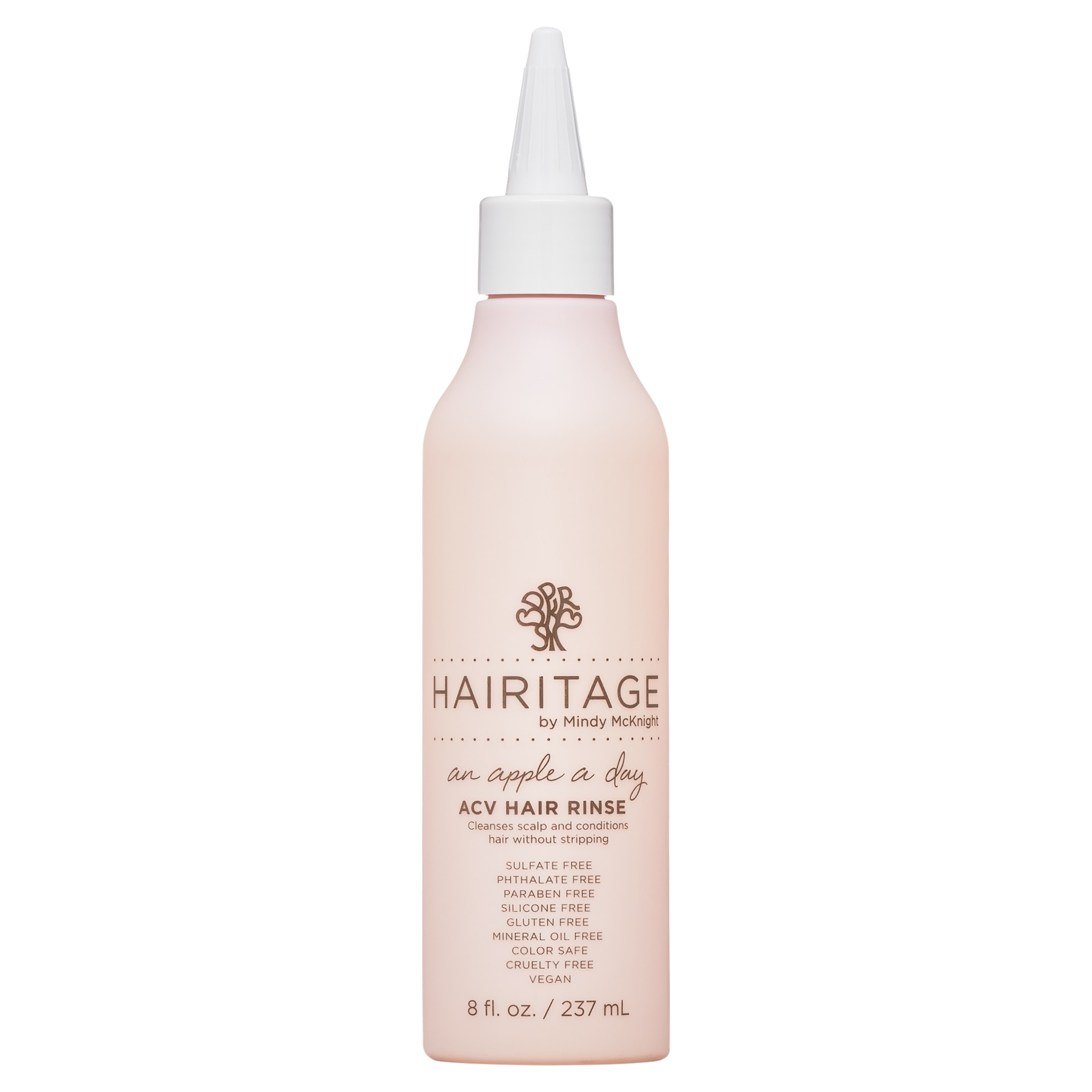 Hairitage Apple A Day Apple Cider Vinegar Sulfate-Free Shampoo Hair Rinse & Scalp Scrub, 8 oz. - image 1 of 8