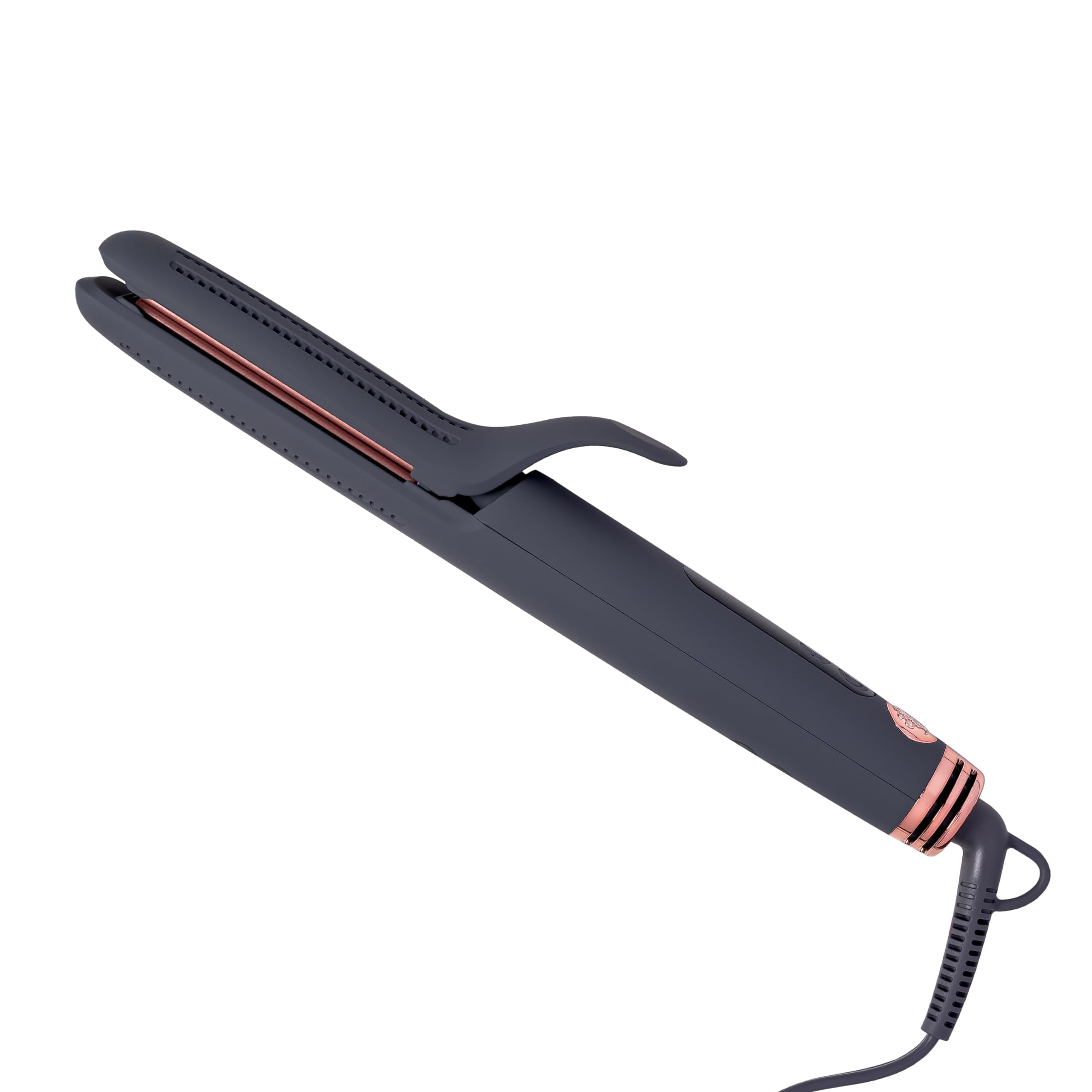 Hairitage Ceramic Tourmaline 2 in 1 Flat Iron Hair Straightener Curling Iron in One 1 1 4 Inch Airflow Styler Curved Edges for Curling Straightening for Short and Long Hair 420 Degree Heat Walmart Bus...