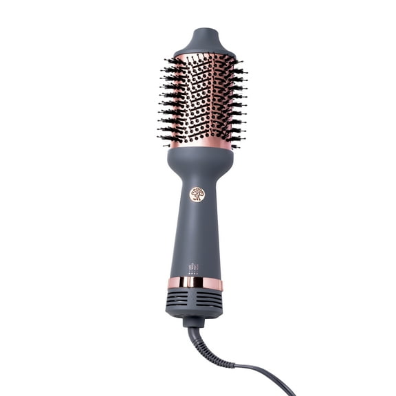 Hairitage Ceramic Volumizing Blow Dryer Brush for Curling and Straightening