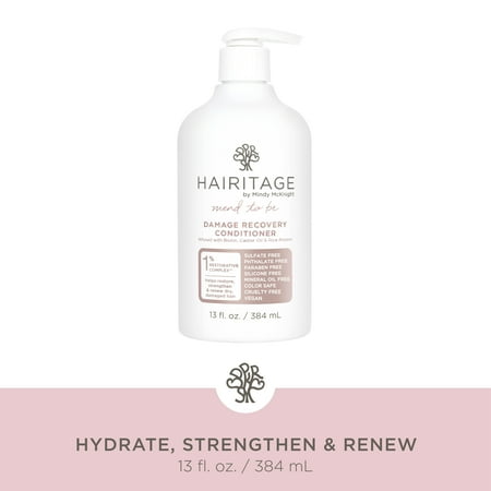 Hairitage Damage Recovery Deep Conditioner Treatment with Biotin, 13 oz