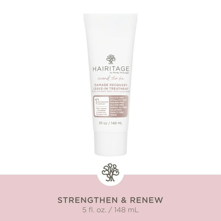 Hairitage Damage Recovery Leave In Conditioner Treatment, Biotin, 5 oz