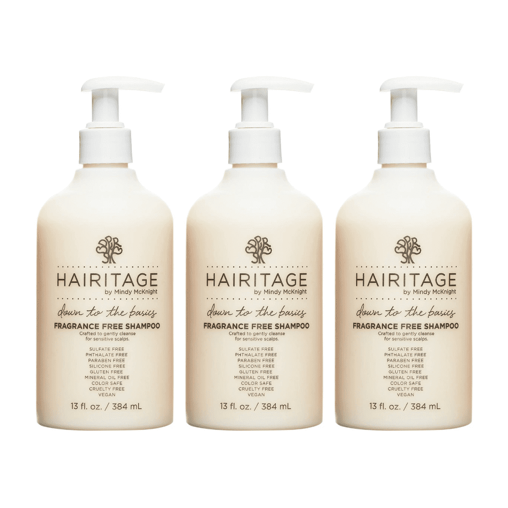Hairitage Down to the BasicsFragrance Free Shampoo, 13 fl oz (Pack of