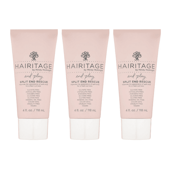 Hairitage End Play Split End Rescue, 4 fl oz (Pack of 3)