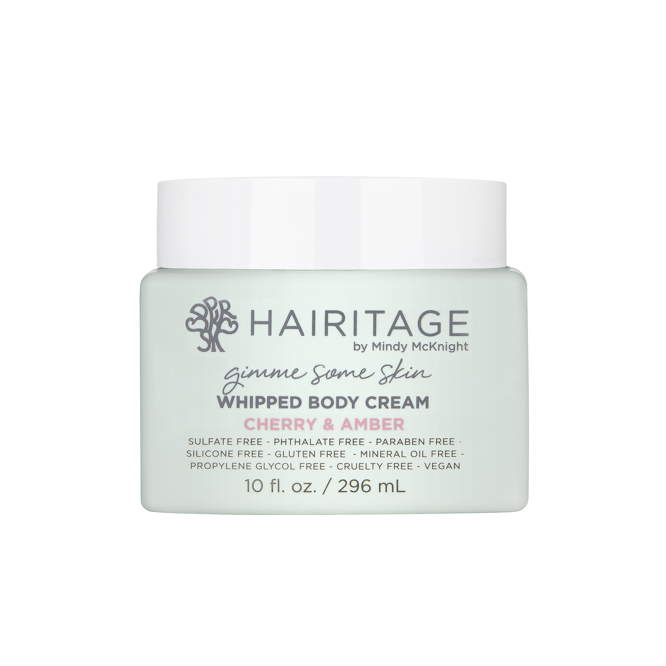 Hairitage Gimme Some Skin Cherry & Amber Scented Whipped Body Cream | Shea Butter, Niacinamide & Coconut Oil for All Skin Types | Vetiver & Guaiac Wood Essential Oils, 10 fl. oz - image 1 of 8