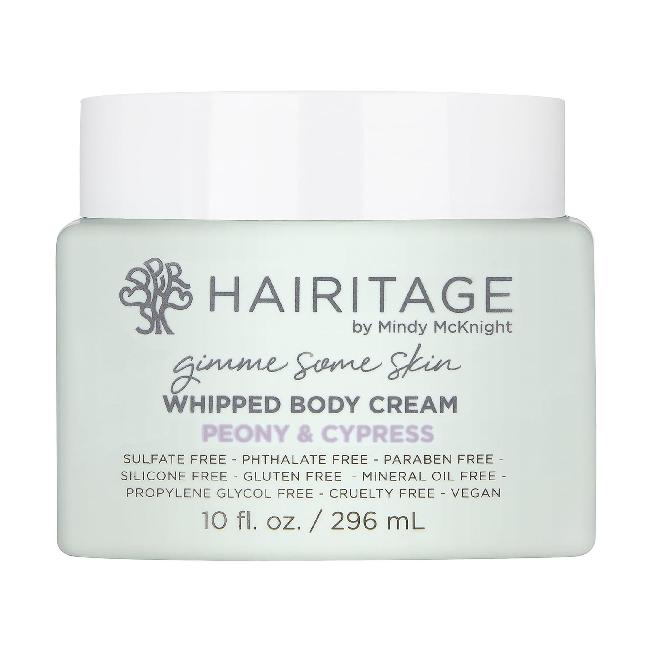 Hairitage Gimme Some Skin Peony & Cypress Whipped Body Cream, All Skin Types, Unisex 10 fl. oz
