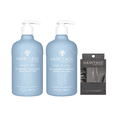 thumbnail image 1 of Hairitage Head Rush Scalp Massager + Wash It Away Anti-Dandruff Shampoo + Perfect Dose Balancing Conditioner with Rosemary Oil (Variety Pack), 1 of 13