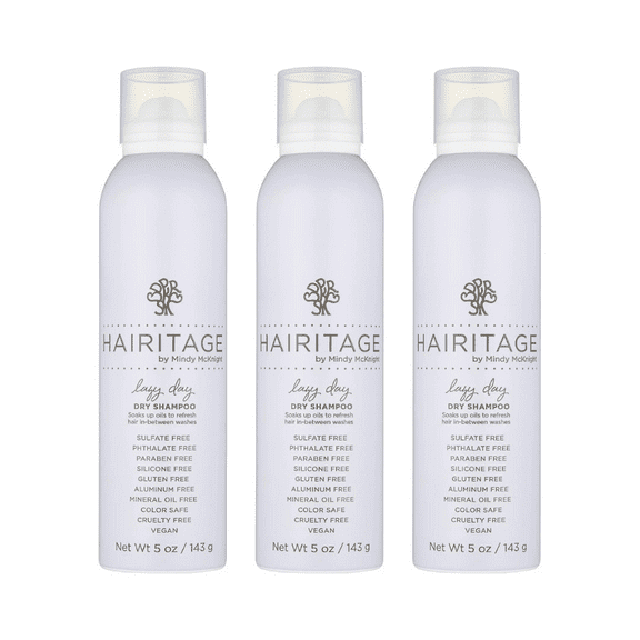 Hairitage Lazy Day Dry Shampoo, 5 oz (Pack of 3)