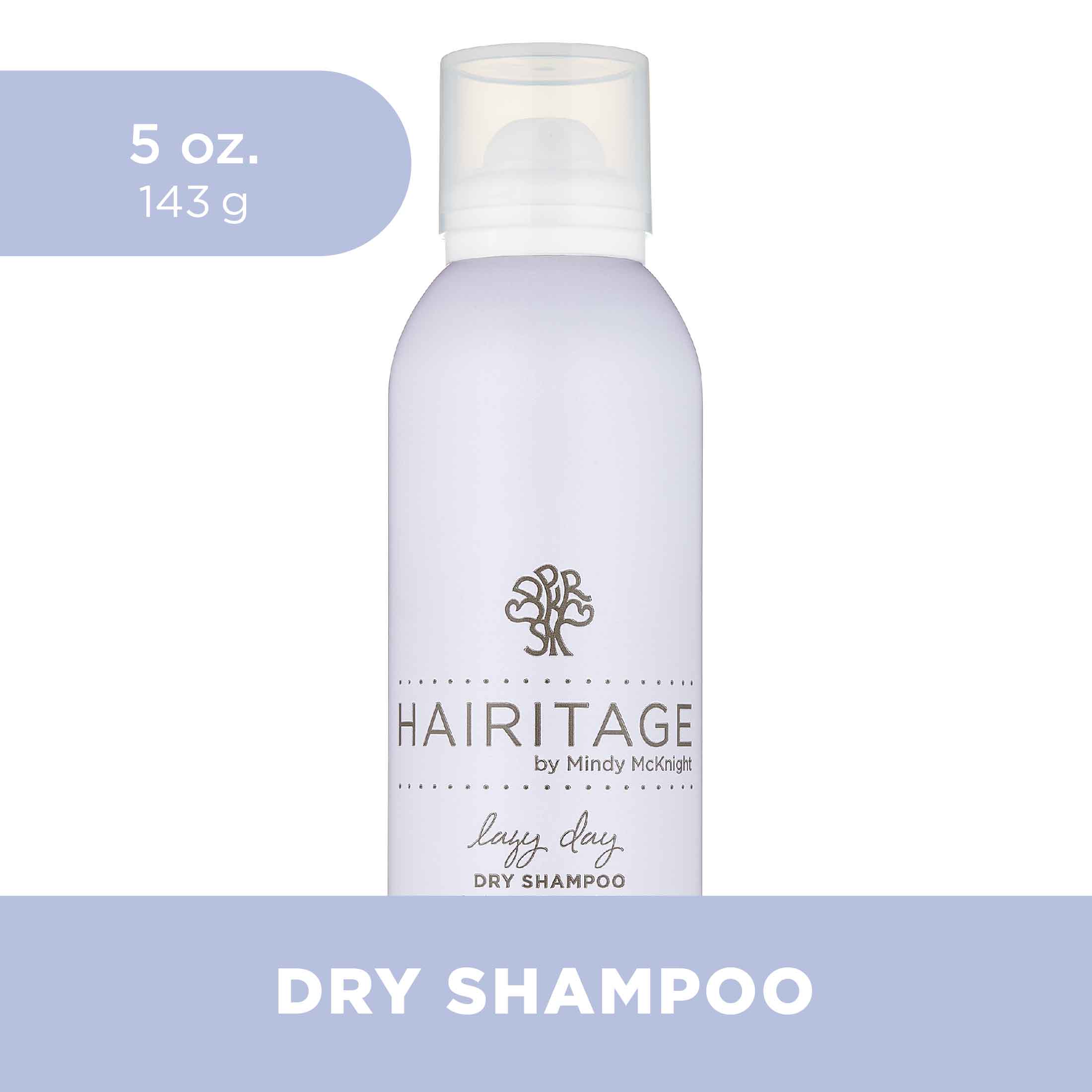Hairitage Lazy Day Dry Shampoo | Oil Absorbing + Odors |Adds  Texture + Volume | Volcanic Minerals + Rice Starch | Vegan | 5oz - image 1 of 7