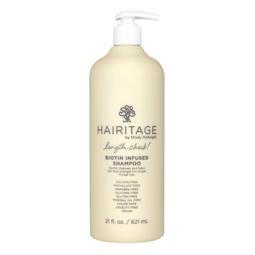 Hairitage Length Check Biotin + Castor Shampoo for Volume + Thickening, 21 oz.