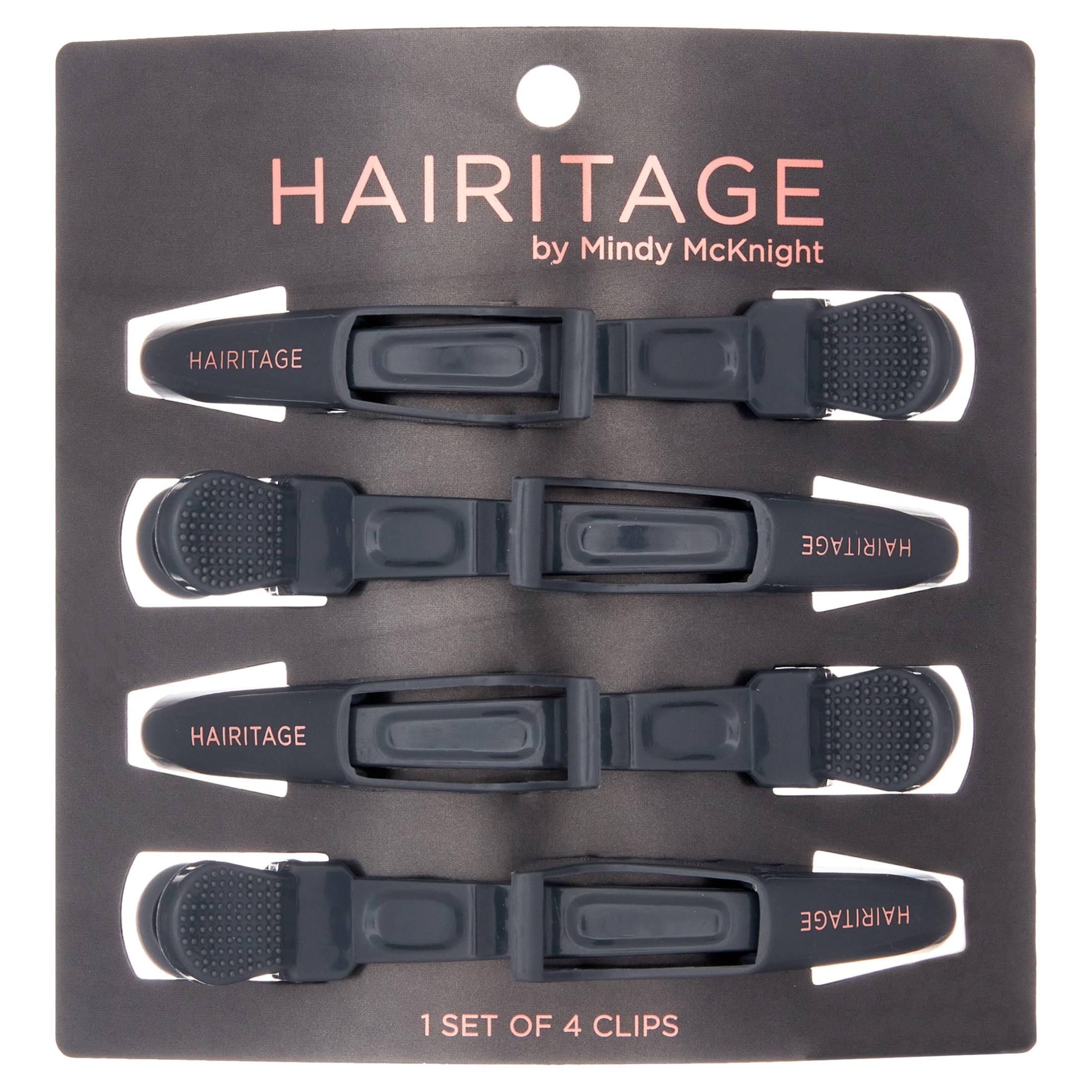Hairitage Out of My Way Alligator Hair Clips 5.5 inch, 4 PC, All Ages