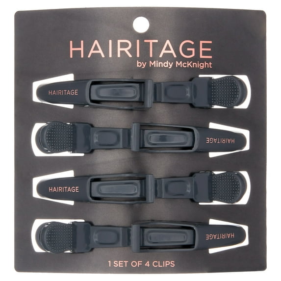 Hairitage Out of My Way Alligator Hair Clips 5.5 inch, 4 PC, All Ages
