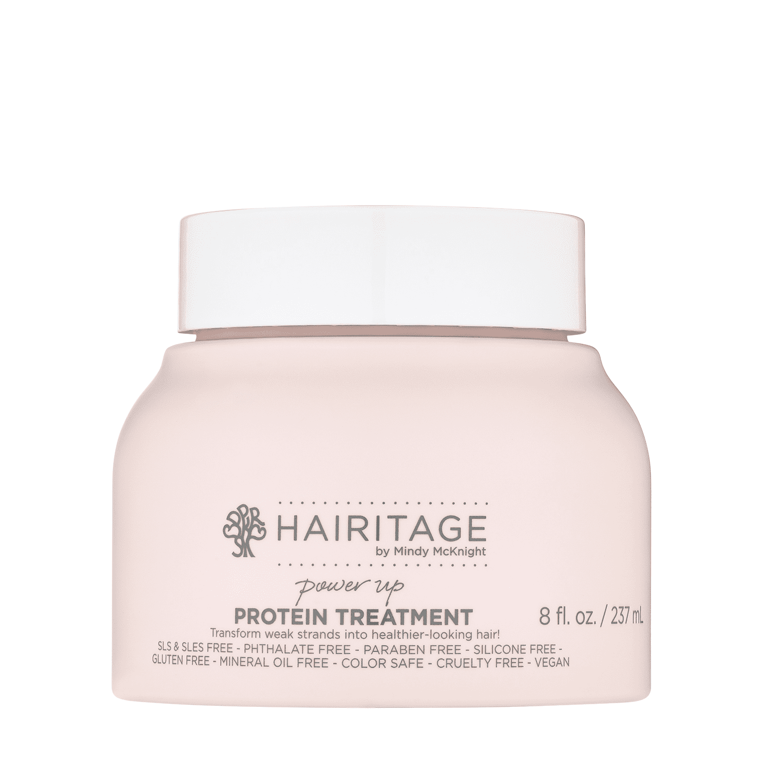 Hairitage Power-Up Protein Hair Mask with Shea Butter, Castor Oil - 8oz