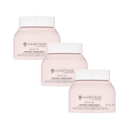 Hairitage Power Up Protein Treatment & Hair Mask, 8 fl oz (Pack of 3)