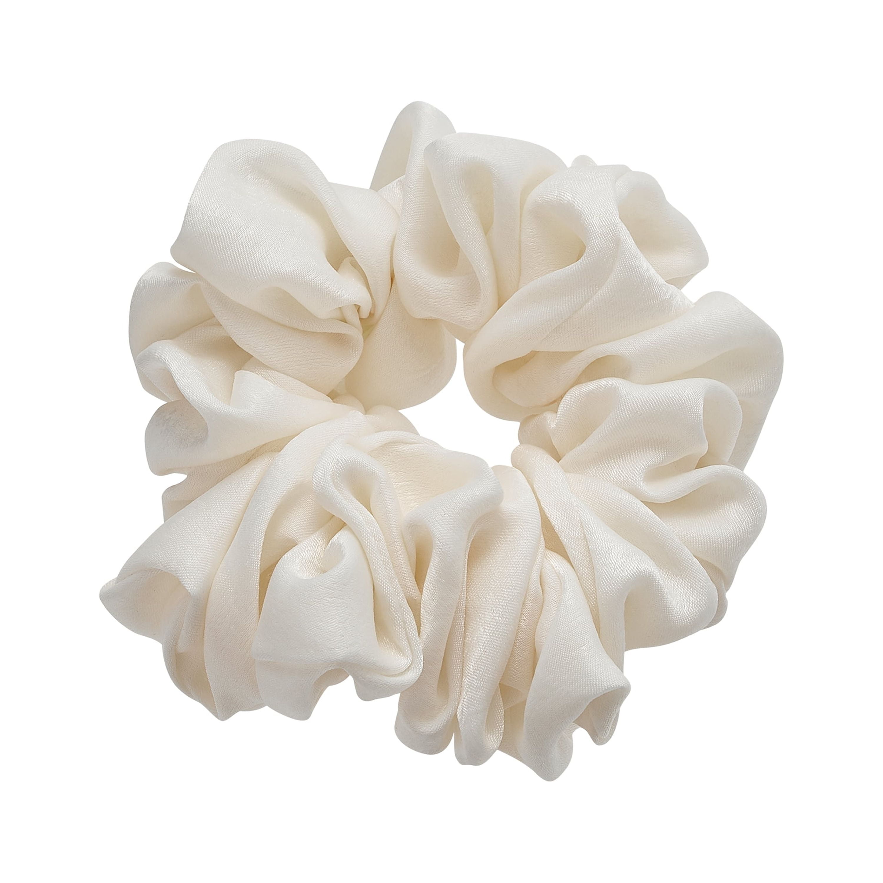 Hairitage Satin Hair Scrunchie Ivory, 1 PC