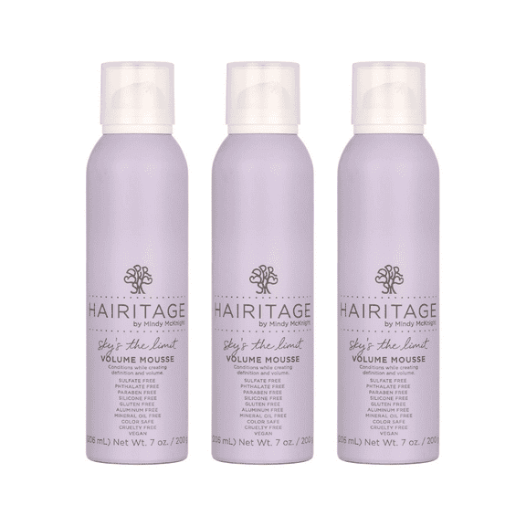 Hairitage Sky's the Limit Volume Mousse, 7 oz (Pack of 3)