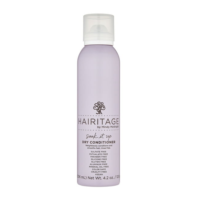 Hairitage Soak It Up Dry Conditioner Waterless Weightless with Shea Butter & Coconut Oil, 4.2